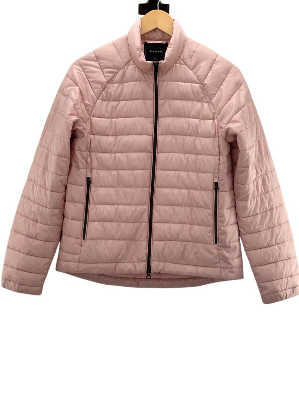 Everlane ReNew Small Pink Lightweight Quilted Puffer Jacket Packable Zip Coat